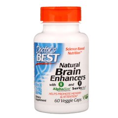 Витамины для мозга с GPC и PS Brain Enhancers, 60 кап., (DRB-00214), фото