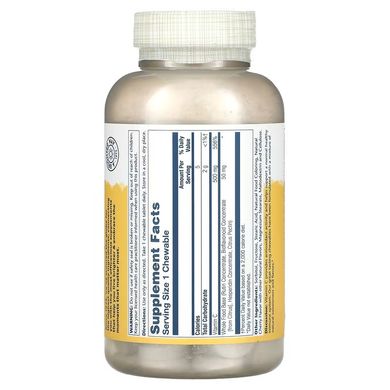 Витамин С жевательный, Vitamin C Chewable, Solaray, 500 мг, 100 жевательных конфет (SOR-04490), фото
