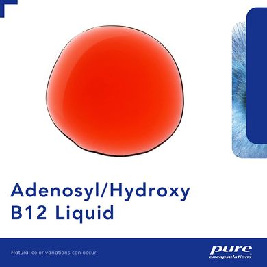 Pure Encapsulations, Аденозил/Гидрокси, B12 Liquid, жидкость, 30 мл (PE-01734), фото