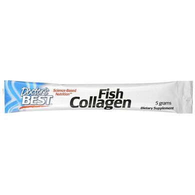 Doctor's Best, рибний колаген з Naticol, 5 г, 30 пакетиків-стиків з порошком (DRB-00418), фото