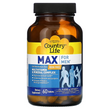 Country Life, Max for Men, комплекс мультивитаминов и микроэлементов для мужчин, не содержит железа, 60 таблеток (CLF-08135), фото