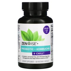 Zenwise Health, Пробиотик + чайный гриб + Chill, 60 растительных капсул (ZNW-59122), фото