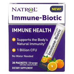 Natrol, Immune-Biotic, апельсин, 1 млрд КУО, 30 пакетиків (NTL-07764), фото