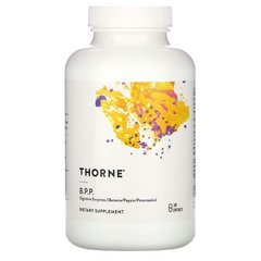 Thorne Research, B.P.P., (бетаин/пепсин/панкреатин), пищеварительные ферменты, 180 капсул (THR-41002), фото