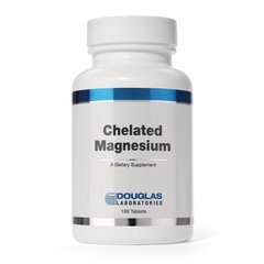Хелатный магний, Chelated Magnesium, Douglas Laboratories, 100 таблеток (DOU-00605), фото