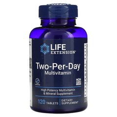 Life Extension, Мультивитамины для двух приемов в день, 120 таблеток (LEX-23151), фото