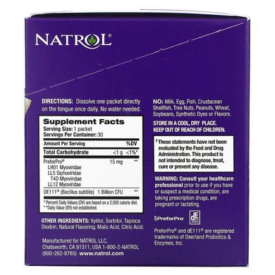 Natrol, Immune-Biotic, апельсин, 1 млрд КОЕ, 30 пакетиков (NTL-07764), фото