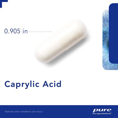 Каприлова кислота, Caprylic Acid, Pure Encapsulations, 120 капсул (PE-01128), фото