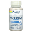 Solaray, Multidophilus, 12 штаммов пробиотических бактерий, 20 млрд КОЕ, 50 капсул с кишечнорастворимой оболочкой (SOR-49301)