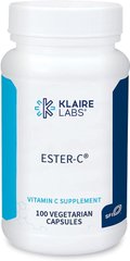 Вітамін С з біофлавоноїдами, Ester-C Bio, Klaire Labs, 100 вегетаріанських капсул (KLL-00215), фото