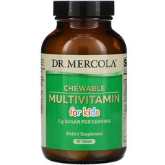 Dr. Mercola, Жевательные мультивитамины для детей, 60 таблеток (MCL-01010), фото