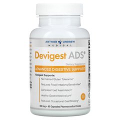 Arthur Andrew Medical, Devigest ADS, Advanced Digestive Support, 400 мг, 90 капсул (AAM-00127), фото