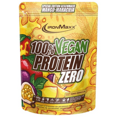 IronMaxx, 100% Vegan Protein Zero, манго-маракуя, 500 г (820001), фото