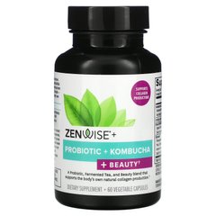 Zenwise Health, Пробиотик + чайный гриб + красота, 60 растительных капсул (ZNW-59120), фото
