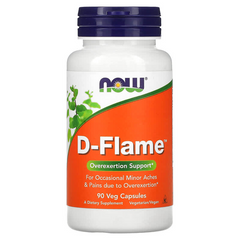 NOW Foods, D-Flame, 90 рослинних капсул (NOW-03121), фото