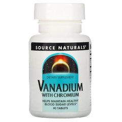 Source Naturals, ванадій з хромом, 90 таблеток (SNS-01835), фото