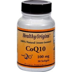 Коэнзим Q10, Healthy Origins, Kaneka Q10 (CoQ10 Gels), 100 мг, 30 капсул, (HOG-35015), фото