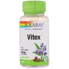 Solaray, витекс, 400 мг, 100 капсул (SOR-01645), фото