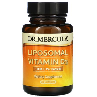 Dr. Mercola, ліпосомальний вітамін D3, 1000 МО, 30 капсул (MCL-01732), фото