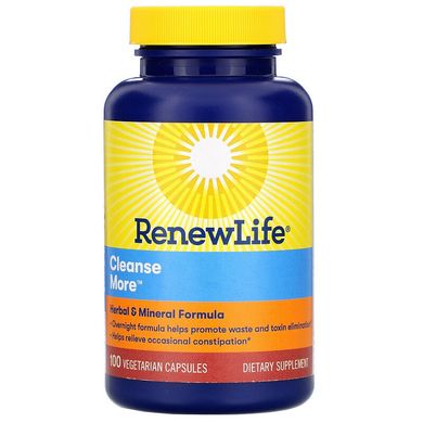 Renew Life, CleanseMore, 100 вегетарианских капсул (REN-53469), фото
