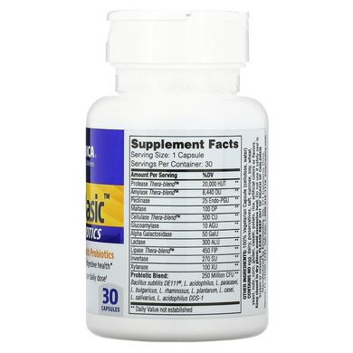 Enzymedica, Digest Basic, добавка з пробіотиками, 30 капсул (ENZ-13050), фото