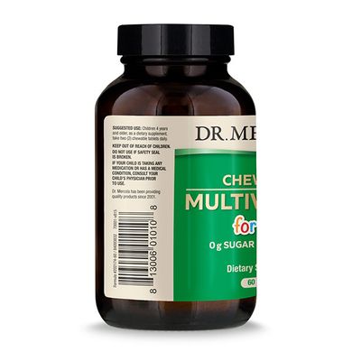 Dr. Mercola, Жувальні мультивітаміни для дітей, 60 таблеток (MCL-01010), фото