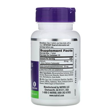 Natrol, ДГЭА, 25 мг, 90 таблеток (NTL-00597), фото