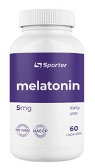 Sporter, Мелатонін, 5 мг, 60 капсул (817244), фото