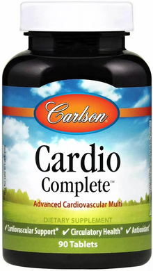 Кардио комплекс, Cardio Complete, Carlson Labs, 90 капсул (CAR-42000), фото