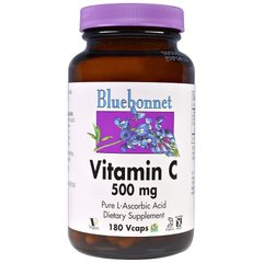 Bluebonnet Nutrition, Витамин C, 500 мг, 180 капсул (BLB-00512), фото