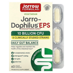Jarrow Formulas, Jarro-Dophilus EPS, пищеварительный пробиотик, 5 миллиардов, 60 растительных капсул Enteroguard (JRW-03020), фото