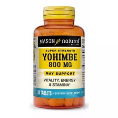 Mason Natural, Йохимбе, 800 мг, 30 таблеток (MAV-12018), фото