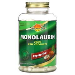 Nature's Life, Монолаурин, 495 мг, 180 вегетарианских капсул (NLI-39072), фото