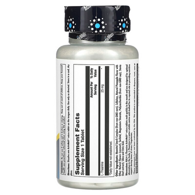 L-теанін, зі смаком ананаса, L-Theanine, KAL, 25 мг, 120 мікро таблеток (CAL-40757), фото