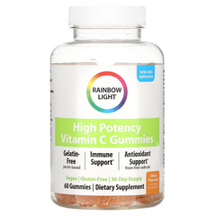 Rainbow Light, Жувальні мармеладки з вітаміном C, цитрусові, 60 жувальних таблеток (RLT-20398), фото