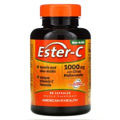 American Health, Ester-C с цитрусовыми биофлавоноидами, 1000 мг, 90 капсул (AMH-16975), фото