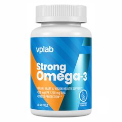 VPLab, Strong Omega 3, 60 м'яких таблеток (VPL-35876), фото