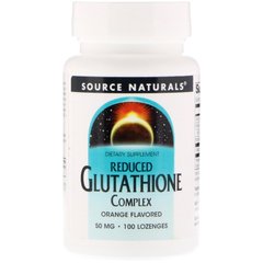 Комплекс глутатиона, Source Naturals, 50 мг, 100 таблеток для рассасывания (SNS-01305), фото