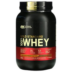 Optimum Nutrition, Gold Standard 100% Whey, сыворотка, шоколадно-арахисовая паста, 907 г (OPN-02919), фото