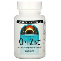 Source Naturals, OptiZinc, 30 мг, 240 таблеток (SNS-00176), фото