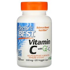 Doctor's Best, Витамин C с Quali-C, 500 мг, 120 вегетарианских капсул (DRB-00256), фото
