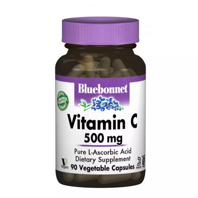 Bluebonnet Nutrition, Вітамін С 500 мг, 90 гелевих капсул (BLB-00510), фото