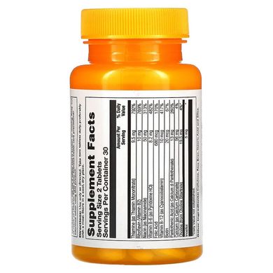 Thompson, Комплекс витаминов группы B с рисовыми отрубями, 60 таблеток (THO-19525), фото