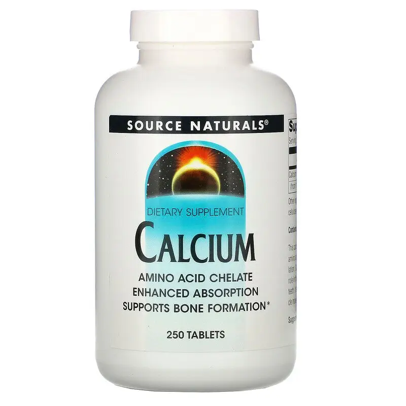 Кальций, Calcium, Source Naturals, 250 таблеток (SNS-00302)