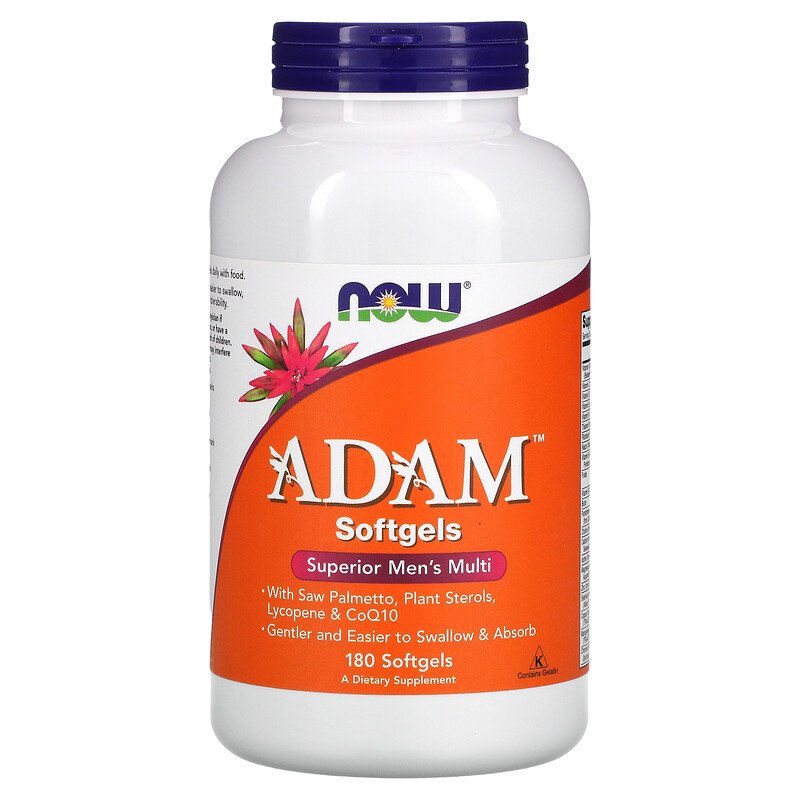 Now Foods, ADAM, эффективные мультивитамины для мужчин, 180 капсул