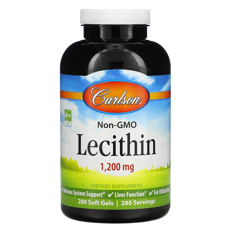 Лецитин, Carlson Labs, 1200 мг, 280 капсул (CAR-86230)