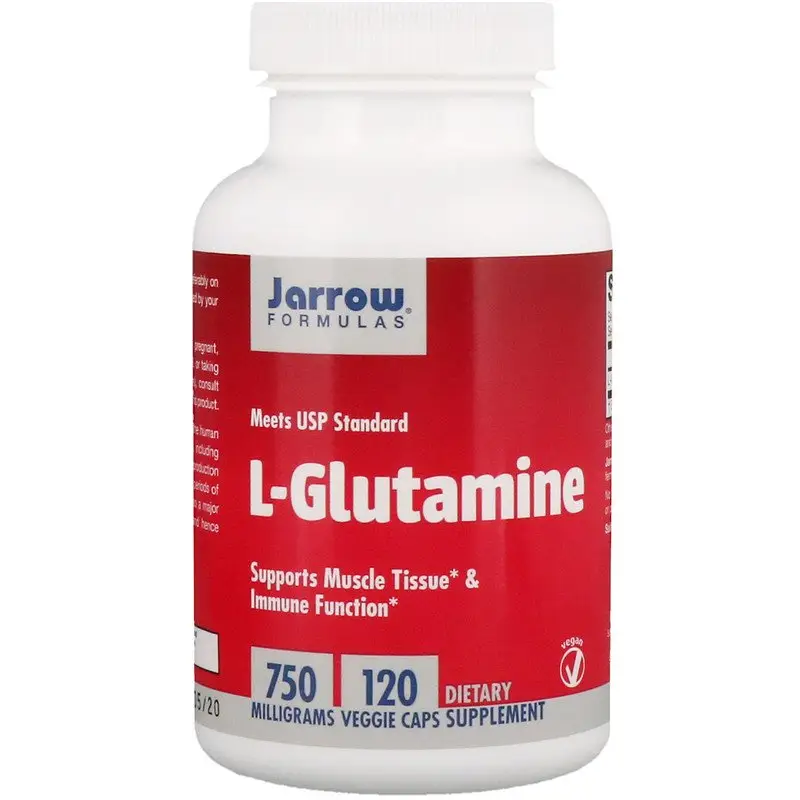 L- глютамин, Jarrow Formulas, 750 мг, 120 капсул