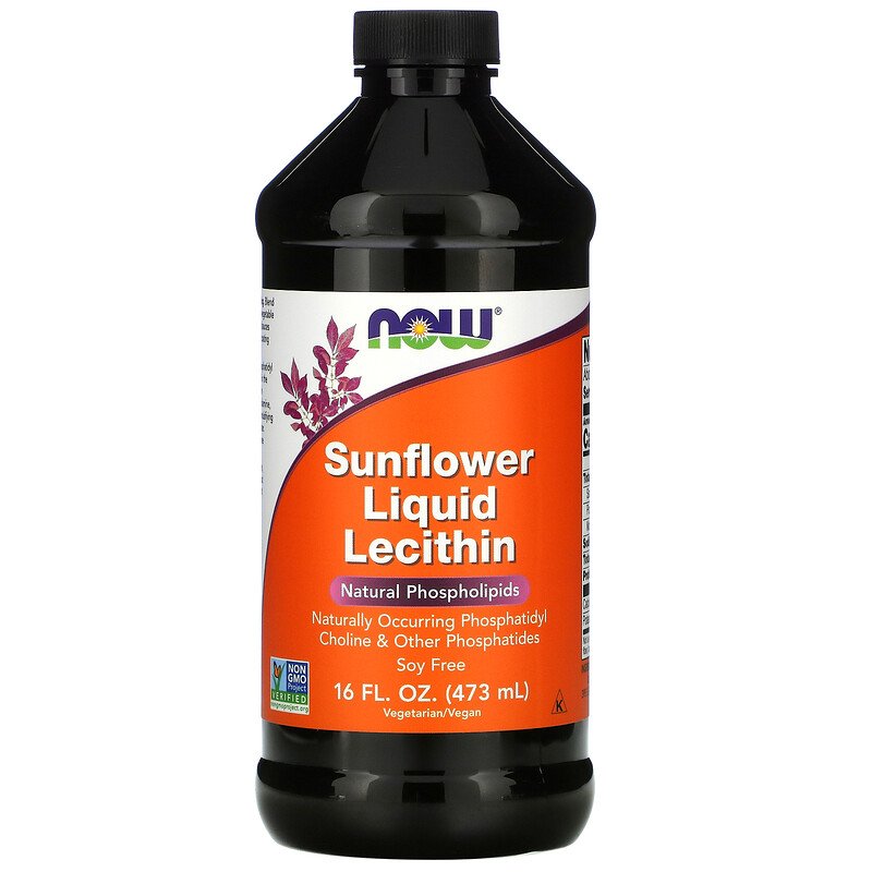 Лецитин соняшниковий рідкий, Lecithin, Now Foods, 473 мл, (NOW-02372)