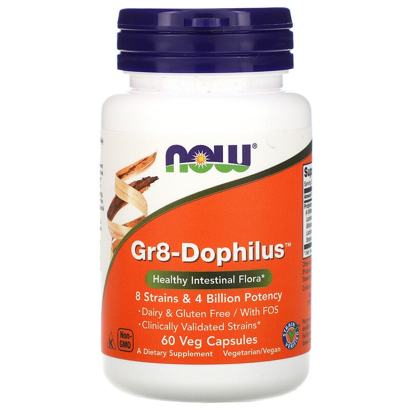Пробиотики, Gr8-Dophilus, Now Foods, 4 млрд КОЕ