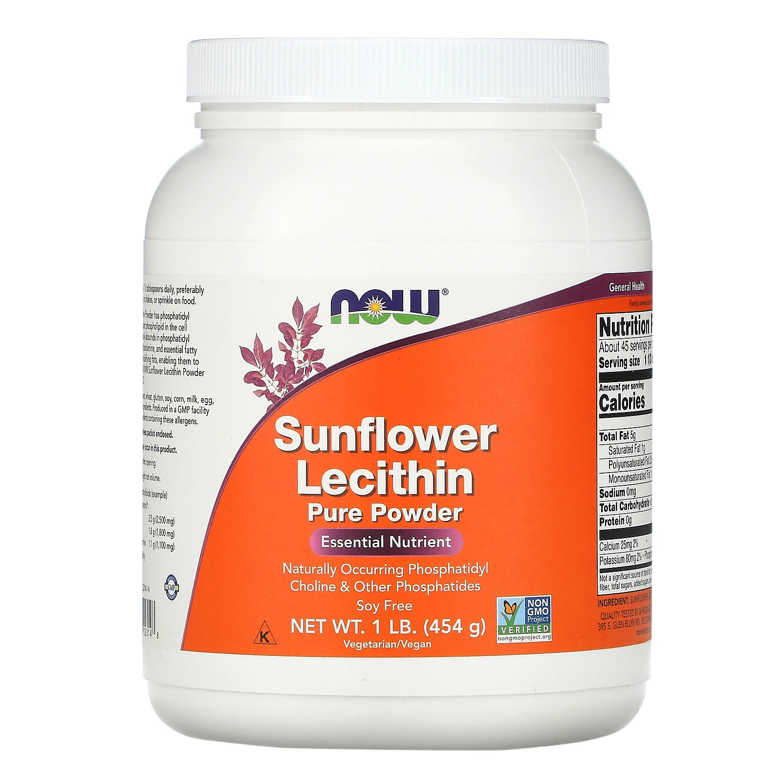Соняшниковий лецитин, Sunflower Lecithin, Now Foods, 454 г, (NOW-02314)